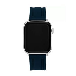 Vince Camuto Men's Blue Premium Silicone Band Compatible with 42/44/45mm Apple W